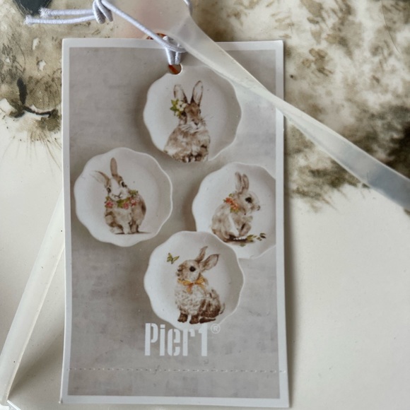 Pier 1 Holiday Pier Easter Bunny Dessert Salad Scalloped Edge